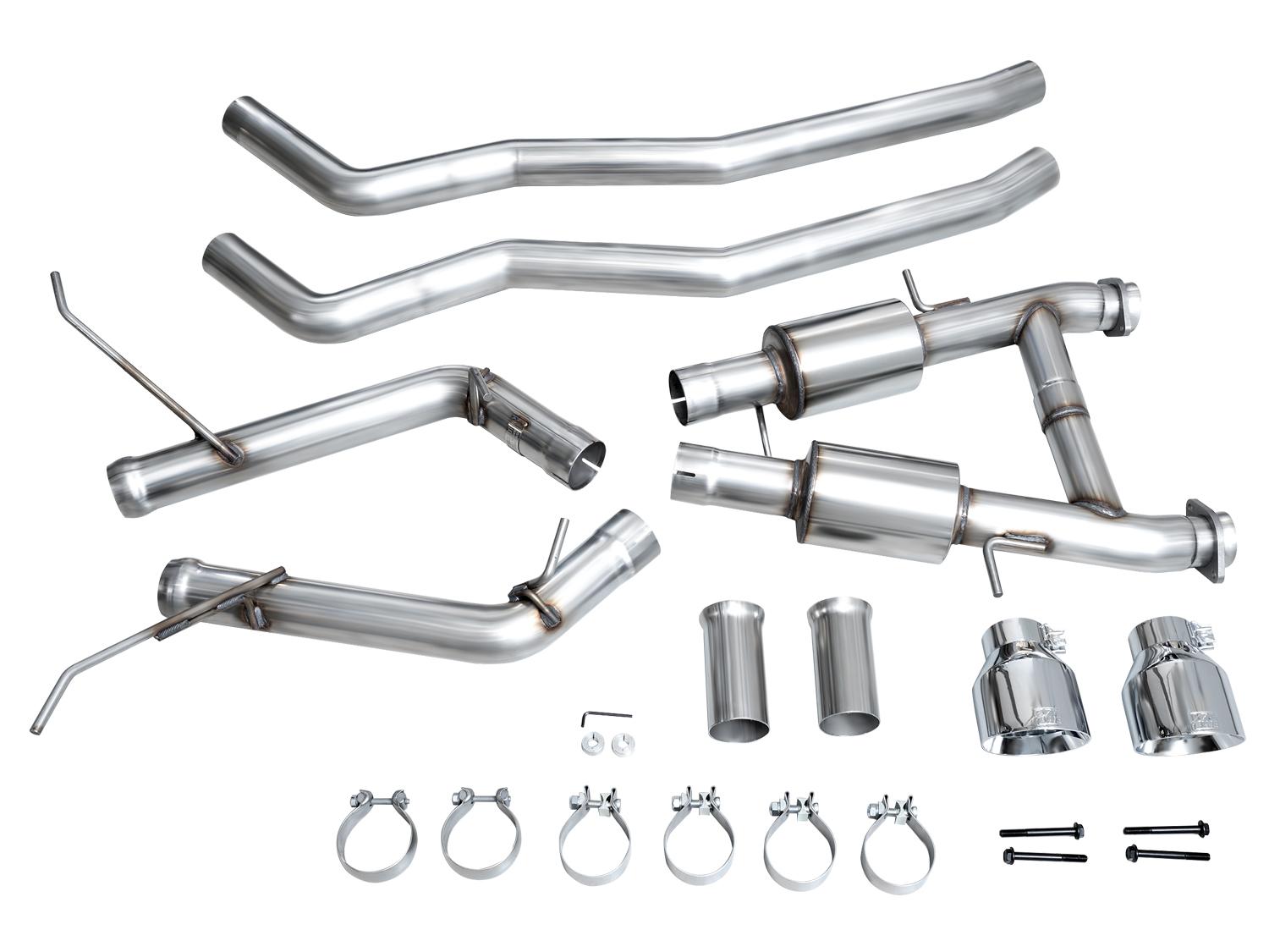 AWE Track Edition Exhaust - Chrome Silver Tips (2011-2024 Dodge Durango 5.7L) - 3020-32575