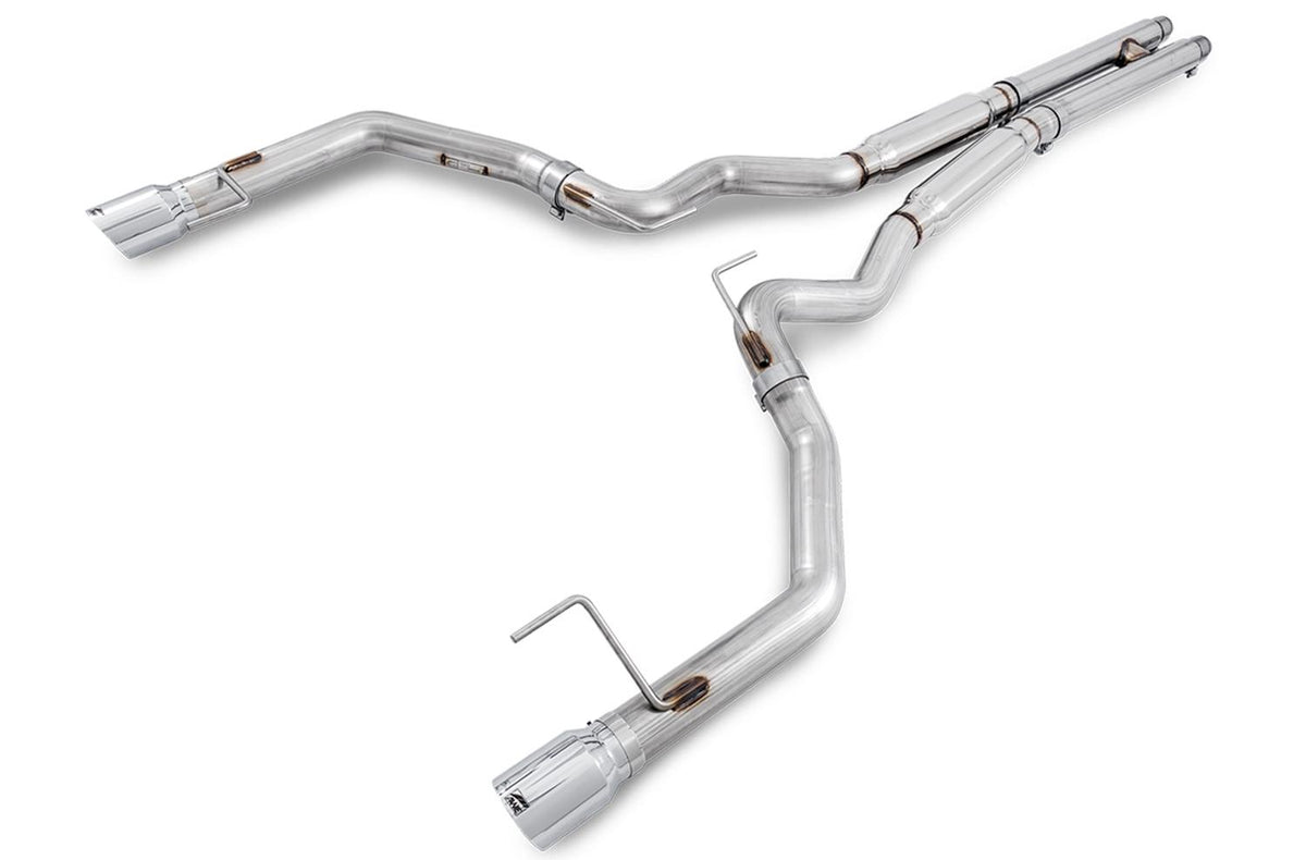 AWE 3020-32028 2015-2017 Mustang GT Non-Active Catback Exhaust Track (Chrome Tips)