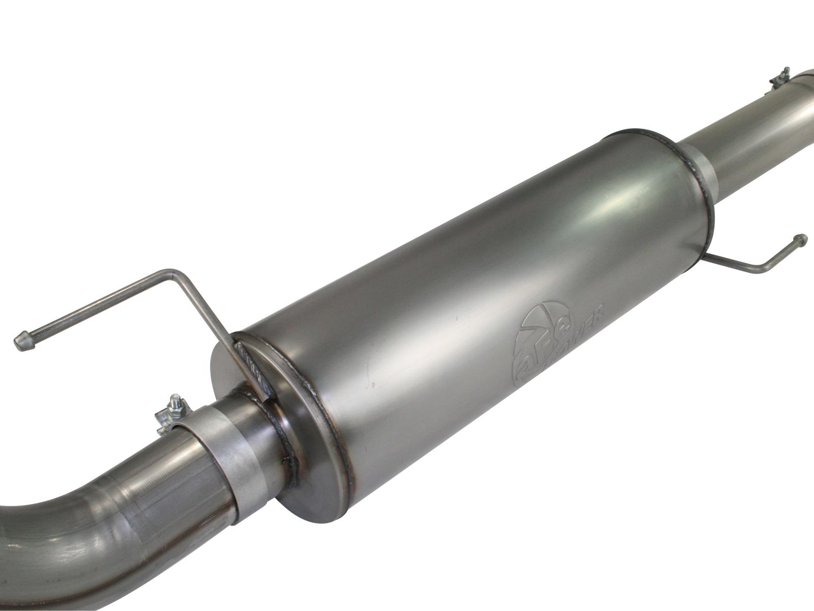 AFE MACH Force-Xp 4 IN 409 Stainless Steel Cat-Back Exhaust System w/Polished Tip (2011-2014 F-150) - 49-43041-P