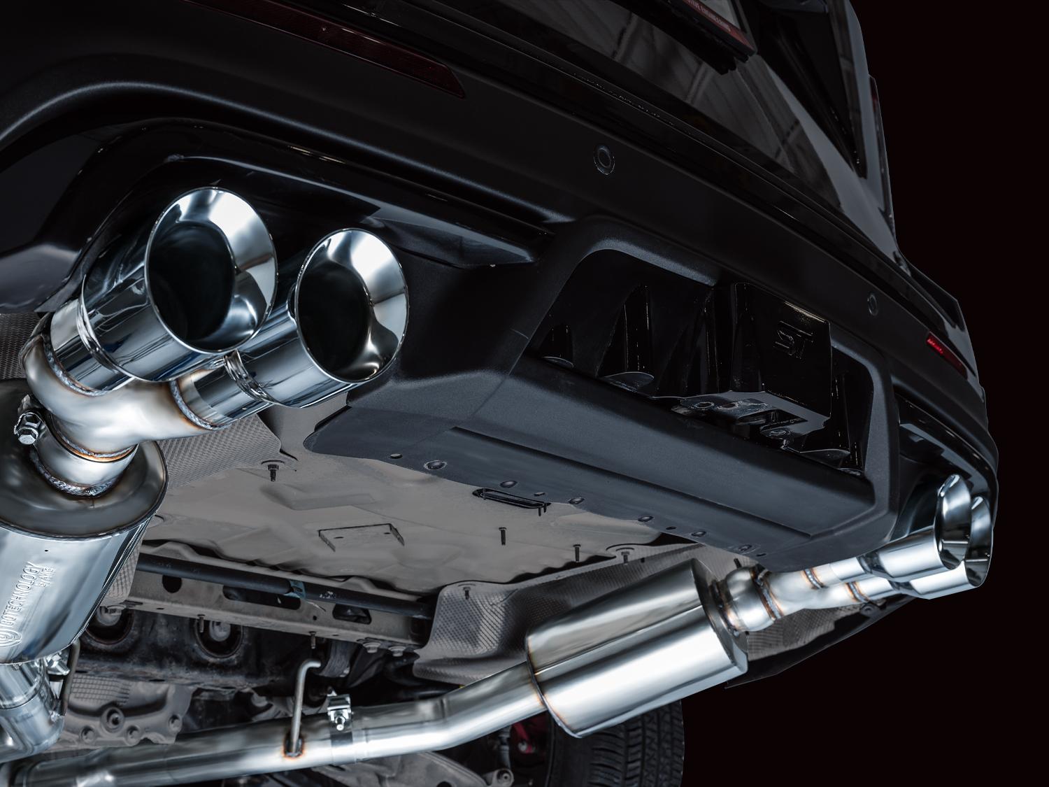 AWE Touring Edition Catback Exhaust - Chrome Silver Tips (2020-2026 Explorer ST) - 3015-42625