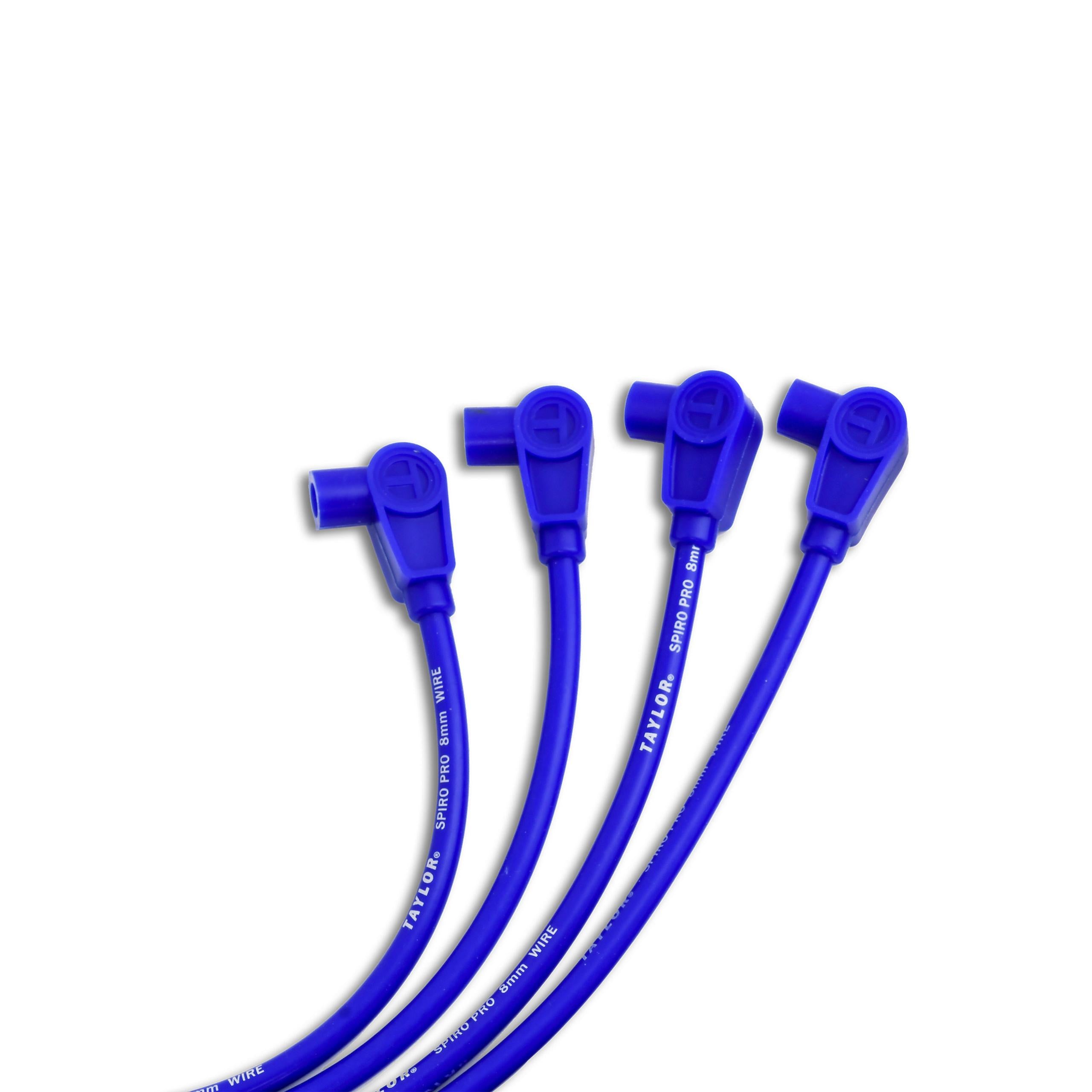 TAYLOR CABLE 8mm Spiro-Pro univ 4 cyl 90 blue - 73637