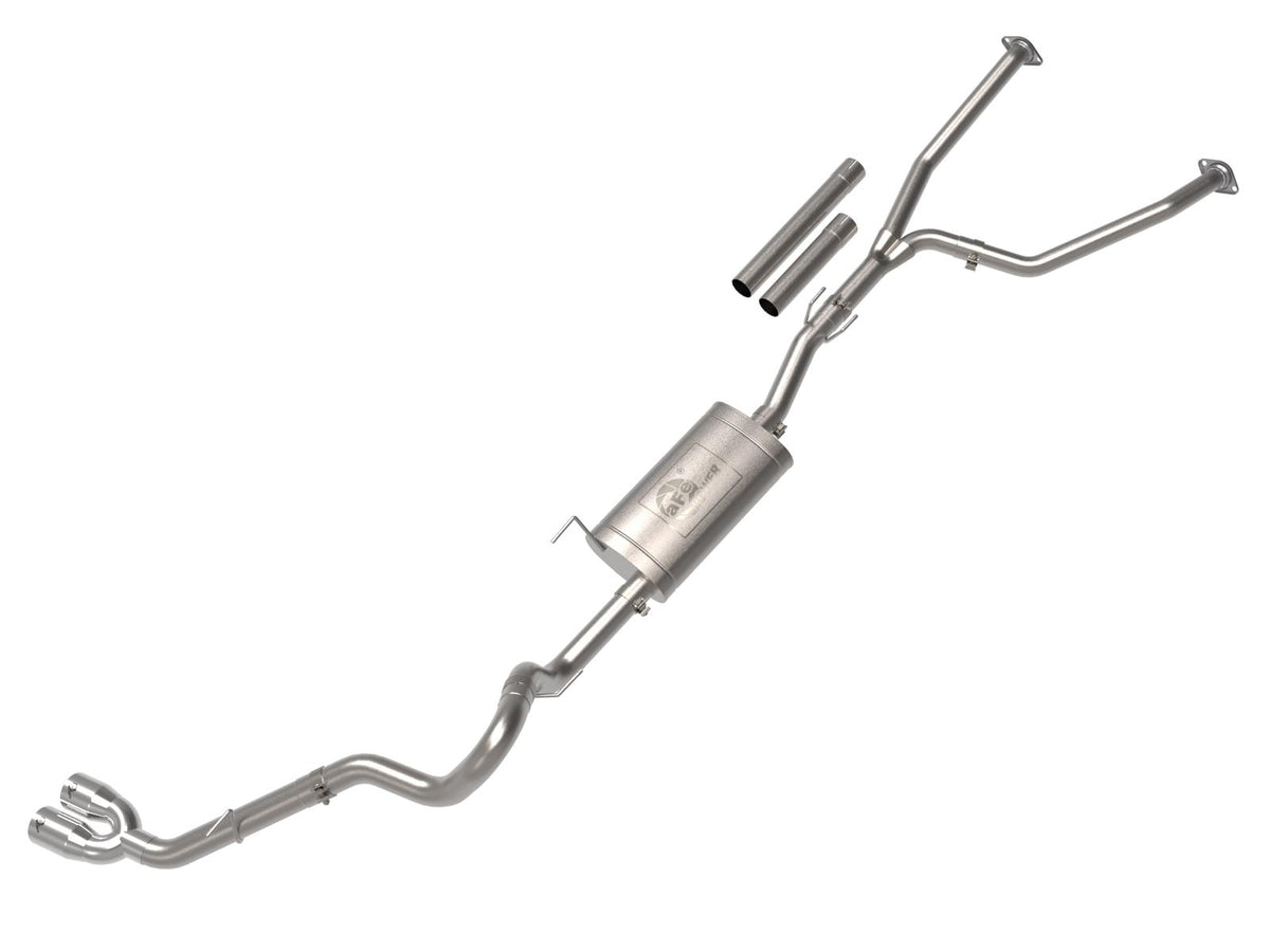 AFE Vulcan Series 2-1/2 IN to 3 IN Stainless Steel Cat-Back Exhaust System Polished Toyota Tundra 2022 V6-3.5L (tt) - 49-36061-P
