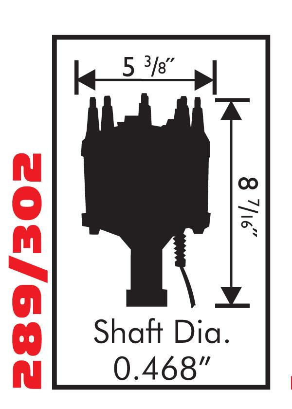 Msd 8598 Distributor, Ford 289/302 Hydraulic Roller Cams, Steel Gear