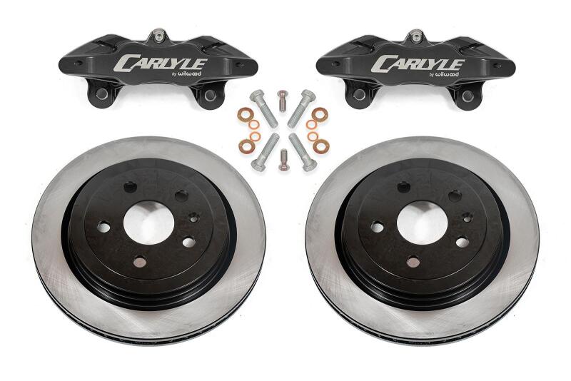 BMR Fabrication Brake Kit for 15" Conversion, Solid Rotors, Black Calipers Black (2014-2019 C7 Corvette Base) - DBK570