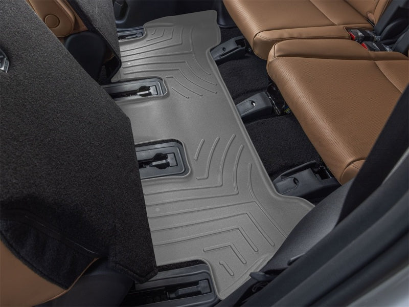 WeatherTech 24-26 Hyundai Santa Fe 2nd Row Rear FloorLiner HP - Grey
