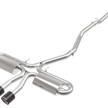 AFE Takeda 3 IN 304 Stainless Steel Cat-Back Exhaust System w/ Carbon Fiber Tip (Honda Civic Si Sedan 17-20 L4-1.5L (t)) - 49-36621-1C