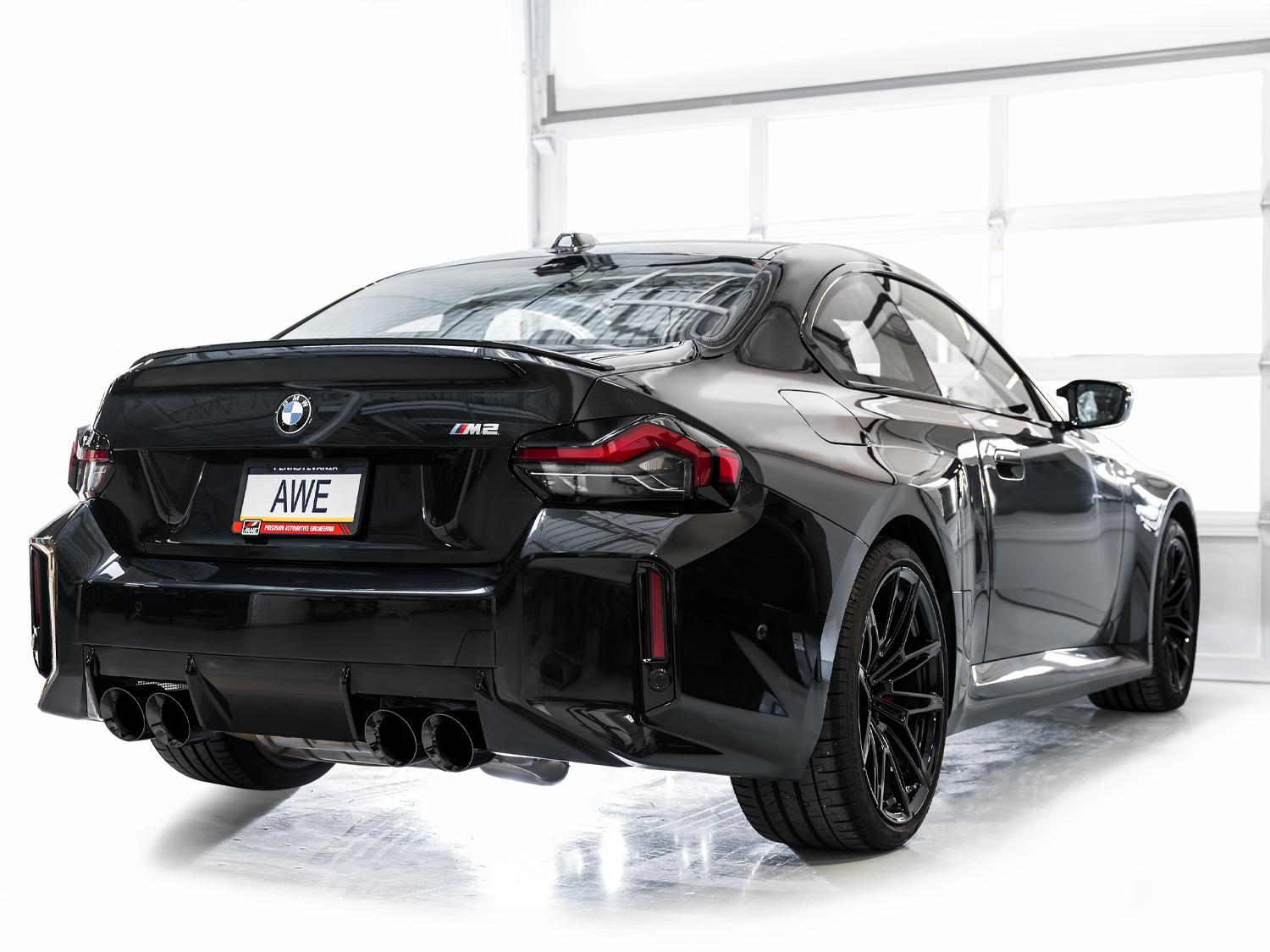 AWE SwitchPath™ Exhaust for BMW G87 M2 - Diamond Black Tips - 3025-43487