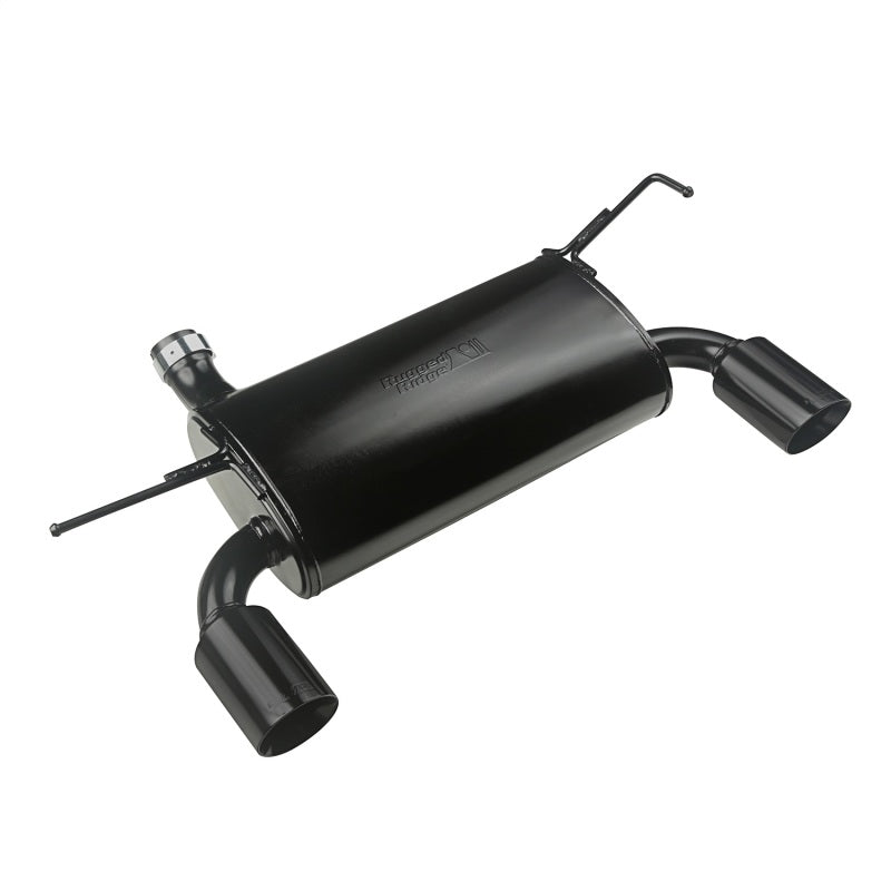 Rugged Ridge This Black Axle-Back Exhaust System From Rugged Ridge Fits 07-18 Jeep Wrangler. - 17606.77
