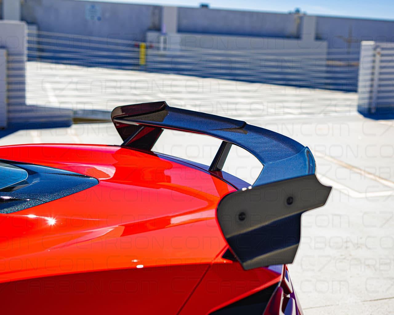 C7 Carbon Corvette C8 | Performance High Wing - Painted Carbon Flash - C8-3E-4