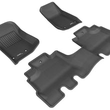 3D MAXpider 2014-2018 Jeep Wrangler JK Unlimited Kagu 1st & 2nd Row Floormats - Black