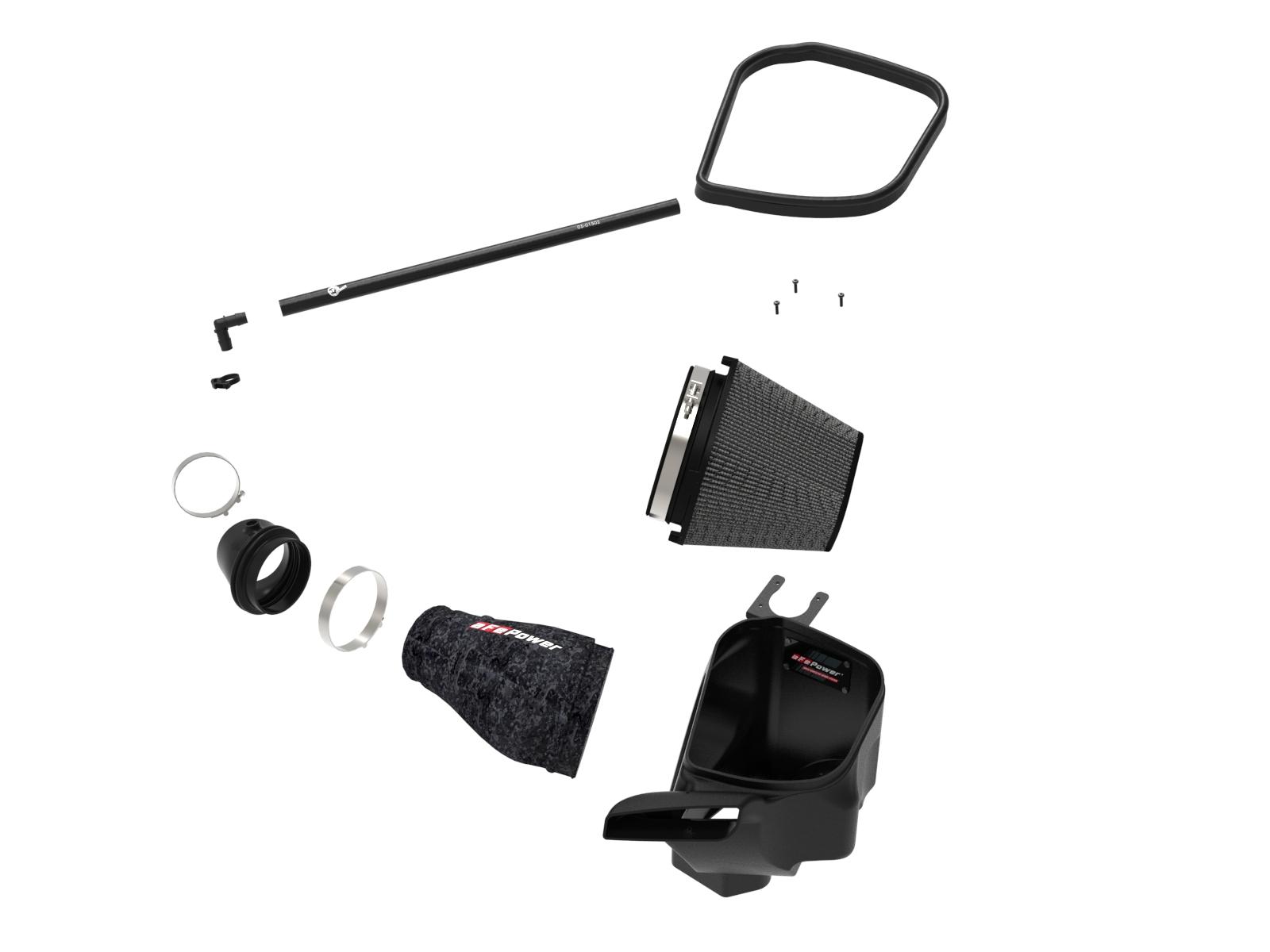 aFe Track Series Carbon Fiber Cold Air Intake System - Black Pro 5R Filter (2021 Dodge Durango SRT Hellcat V6-6.2L (sc)) - 57-10028K