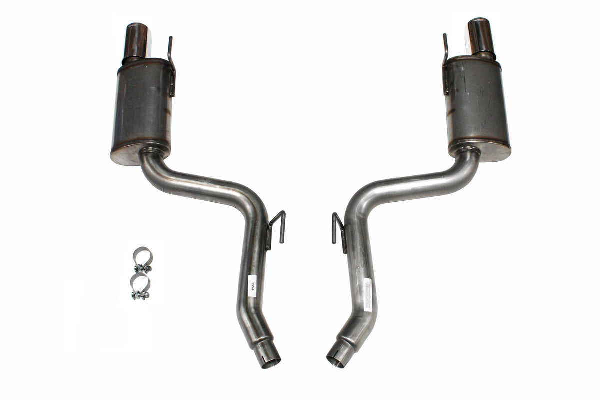 JBA 3" 409 Stainless Steel Axle Back Exhaust System with 4" Tips (2015-2023 2.3L Mustang Ecoboost / 2026 Mustang Ecoboost Non Active) - 40-2688