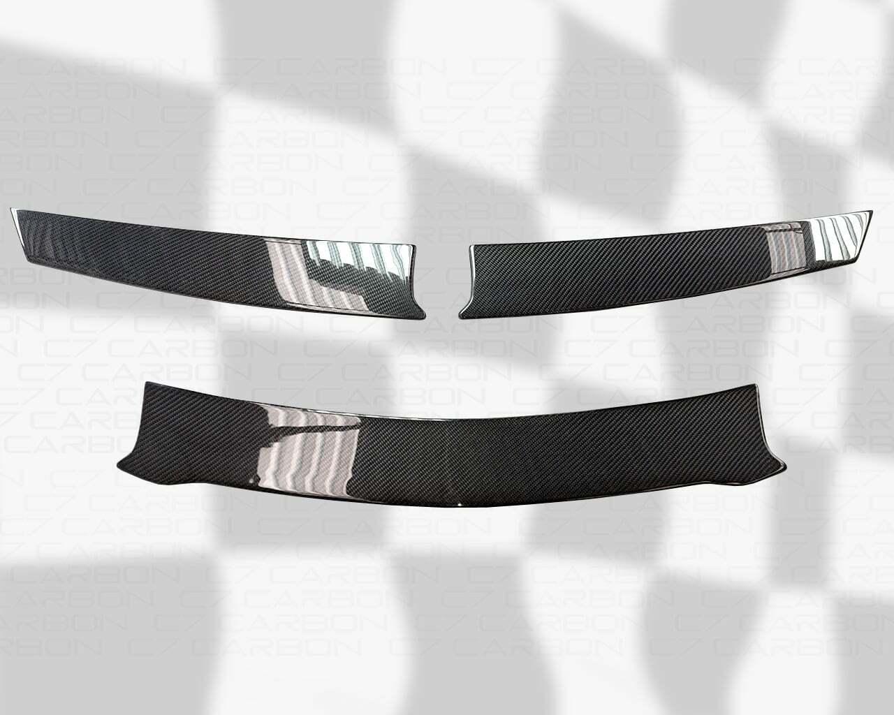 C7 Carbon Corvette C8 Z06 | Rear Bumper Hole Covers - Painted Carbon Flash - C8Z-5F-4
