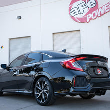AFE Takeda 2-1/2 IN 304 Stainless Steel Cat-Back Exhaust System w/ Black Tip (Honda Civic Si Sedan 17-20 L4-1.5L (t)) - 49-36619-B