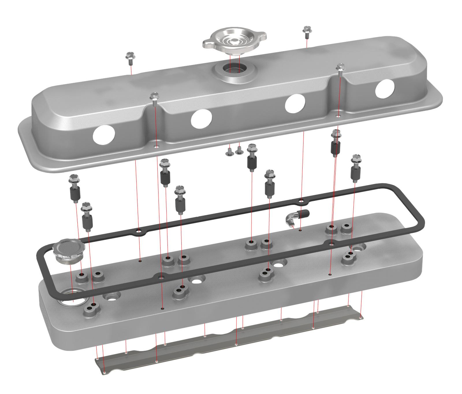 Holley LS Valve Cover - 241-190