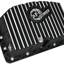 aFe POWER Pro Series Engine Oil Pan Black w/ Machined Fins (2011-2021 F-250 Super Duty, F-350 Super Duty) - 46-70322
