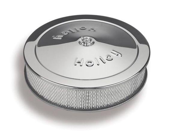 Holley 14" Chrome Round Air Cleaner.  - 120-102
