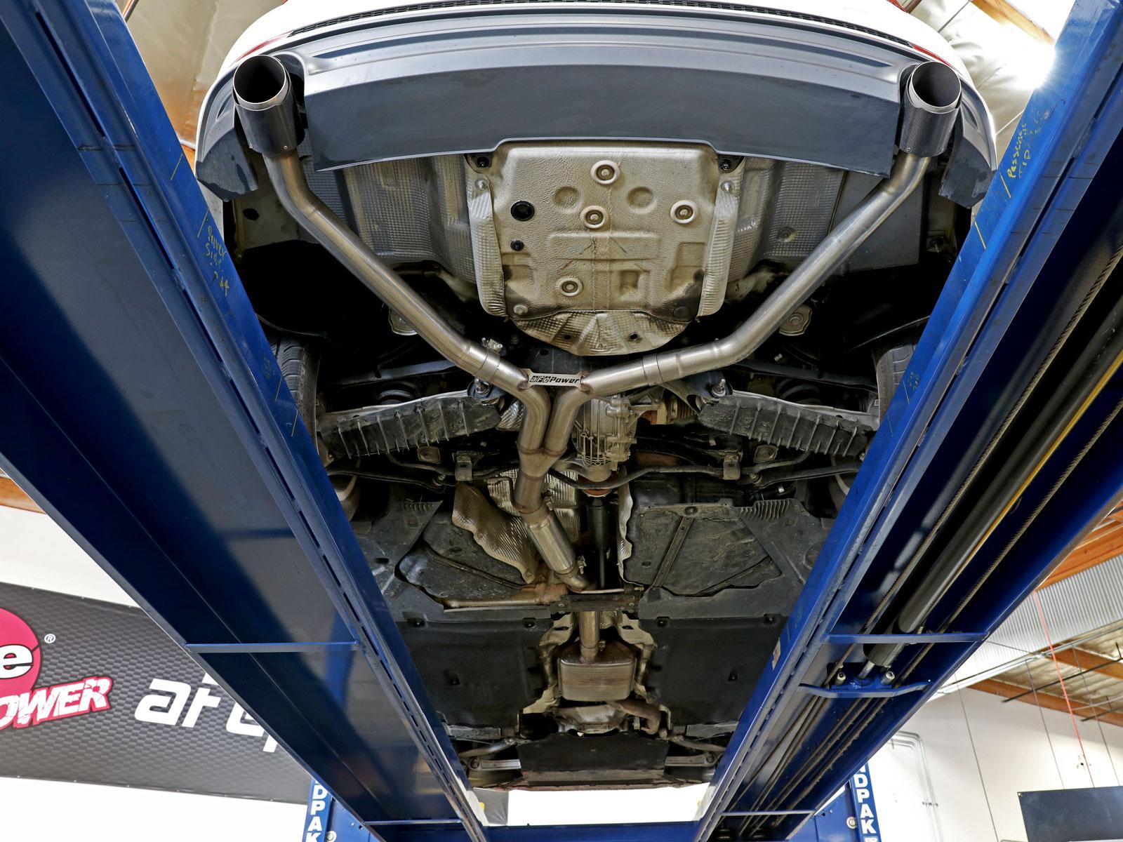 AFE Axle-Back Exhaust System (2017-2019 Audi A4 L4-2.0L (t)) - 49-36419-B