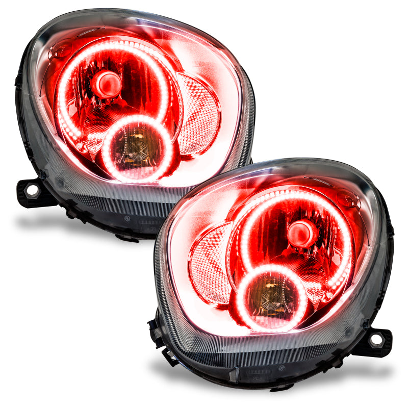 Oracle 11-15 Mini Cooper Countryman LED Headlight Halo Kit - Red