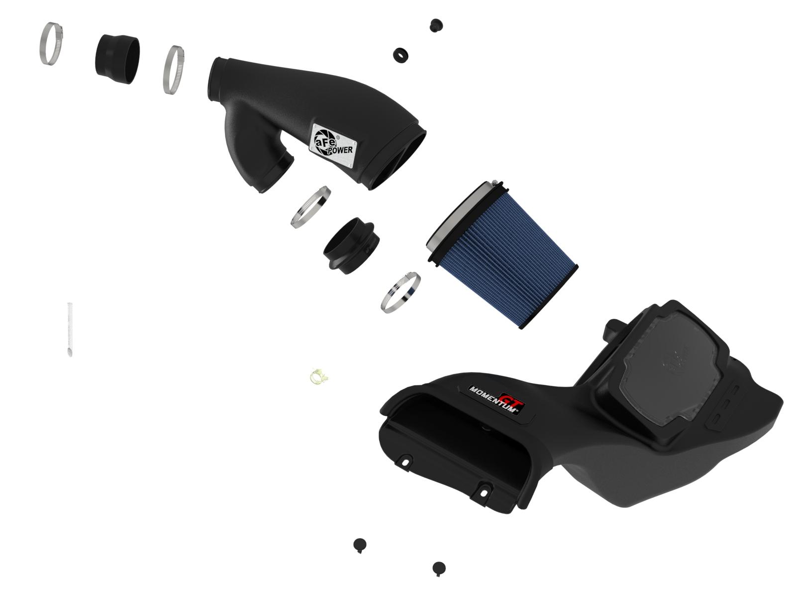 aFe Momentum GT Cold Air Intake System w/ Pro 5R Filter (2021+ Ford F-150 V6 3.5L Powerboost) - 50-70099R