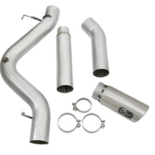 AFE Large Bore-HD 5 IN 409 Stainless Steel DPF-Back Exhaust System w/Polished Tip (2016-2016 Silverado 2500 HD, Silverado 3500 HD, Sierra 2500 HD, Sierra 3500 HD) - 49-44081-P