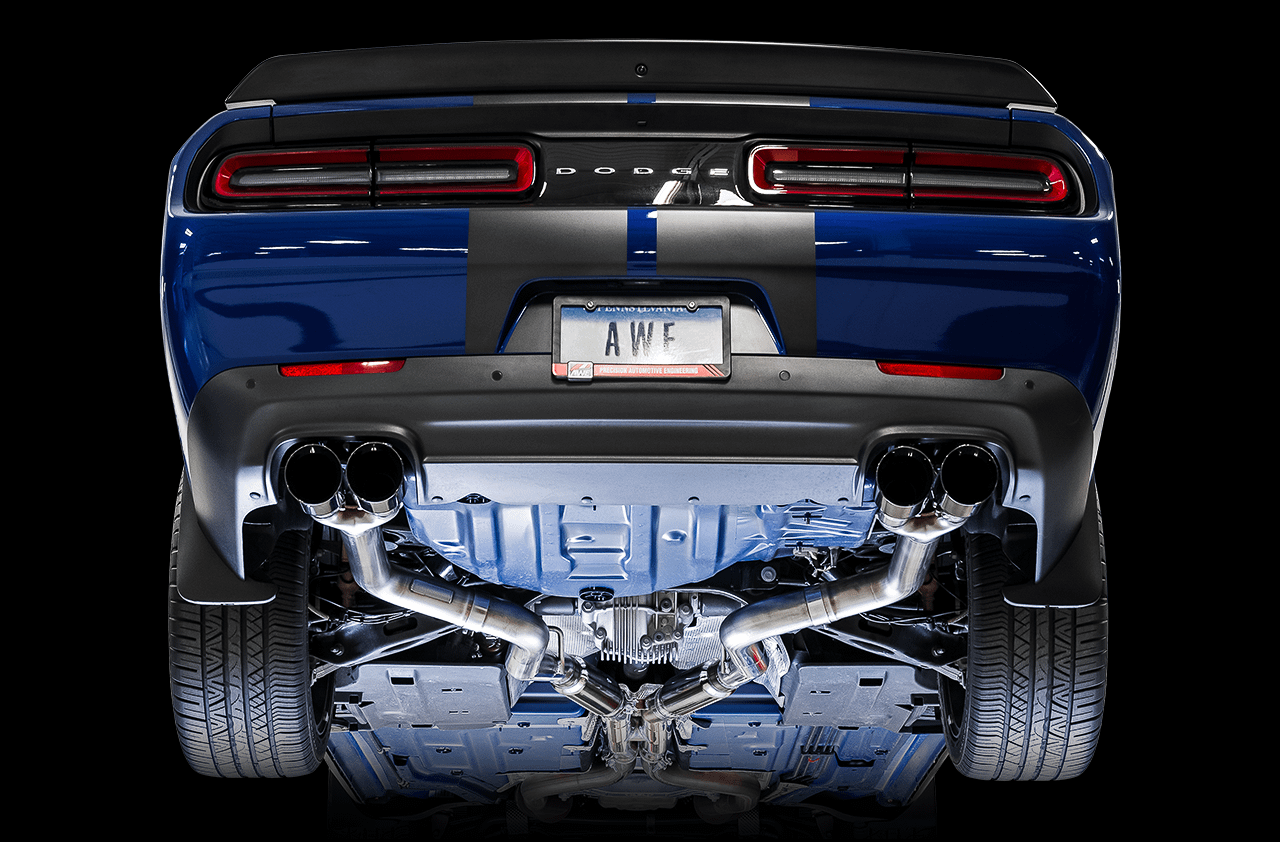 AWE 3015-43144 AWE Track Edition Exhaust - Resonated Midpipe (2015-2020 Dodge Challenger 6.4L / 6.2L SC)