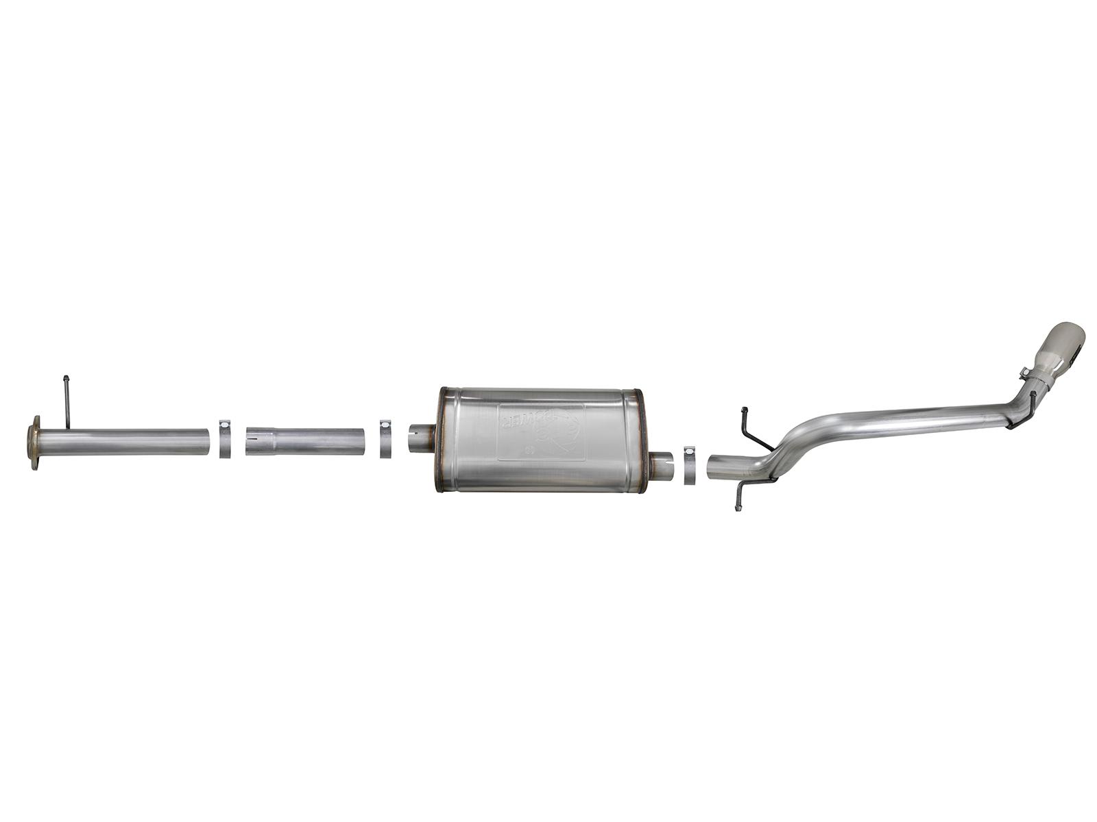 AFE MACH Force-Xp Cat-Back Exhaust System w/ Polished Tip (2017-2021 Colorado, Canyon) - 49-44097-P