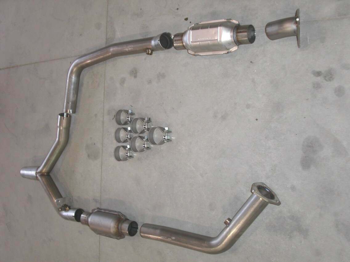 Stainless Works Catted Y-Pipe For Factory Manifolds (2000-2002 Firebird,2000-2002 Camaro) - CA0002DC