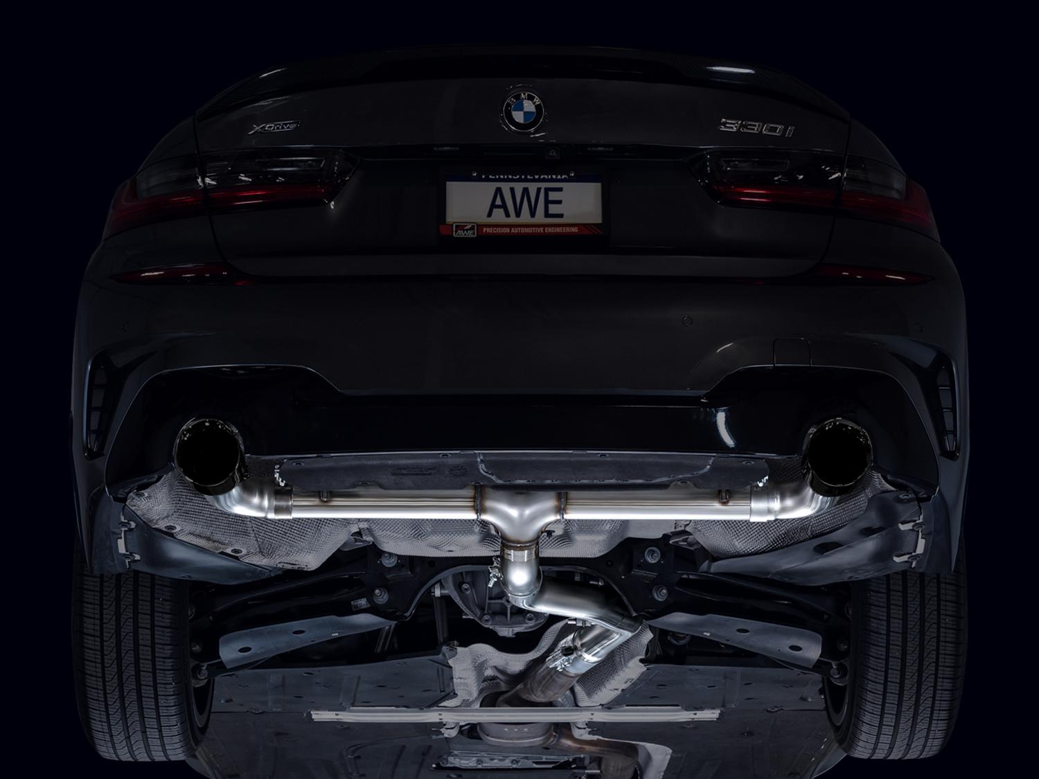 AWE Track Edition Axle-back Exhaust for BMW G2X 330i/430i - 3020-33429