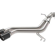 AFE Takeda 3 IN to 2-1/2 IN 304 Stainless Steel Axle-Back Exhaust Carbon Fiber Tip (2013-2017 Veloster) - 49-37019-C