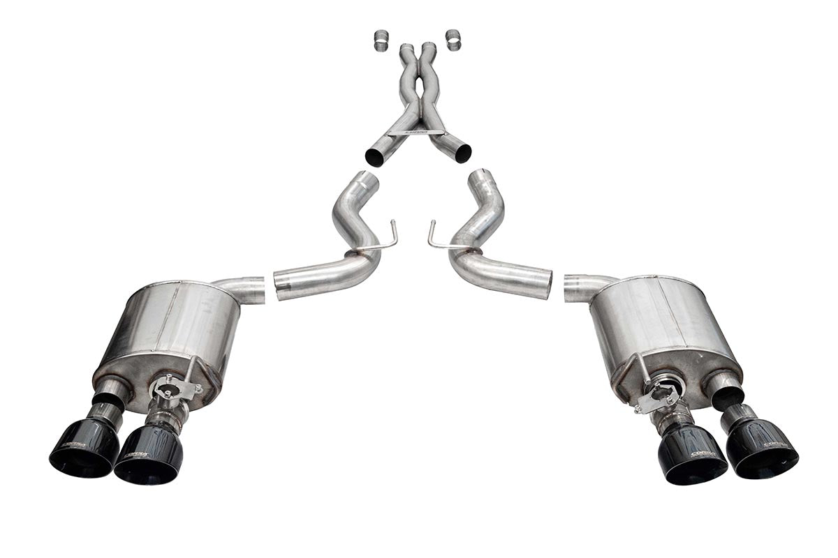 Corsa 21291BLK GT500 Cat-Back - angle 2