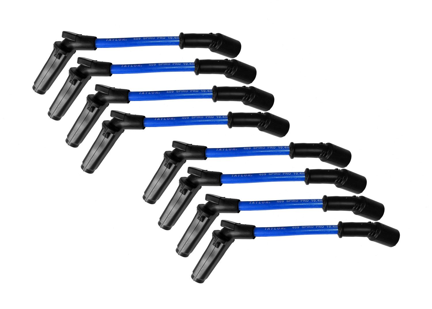 TAYLOR CABLE 409 Spiro-Pro custom blue Spark Plug Wires - 79606
