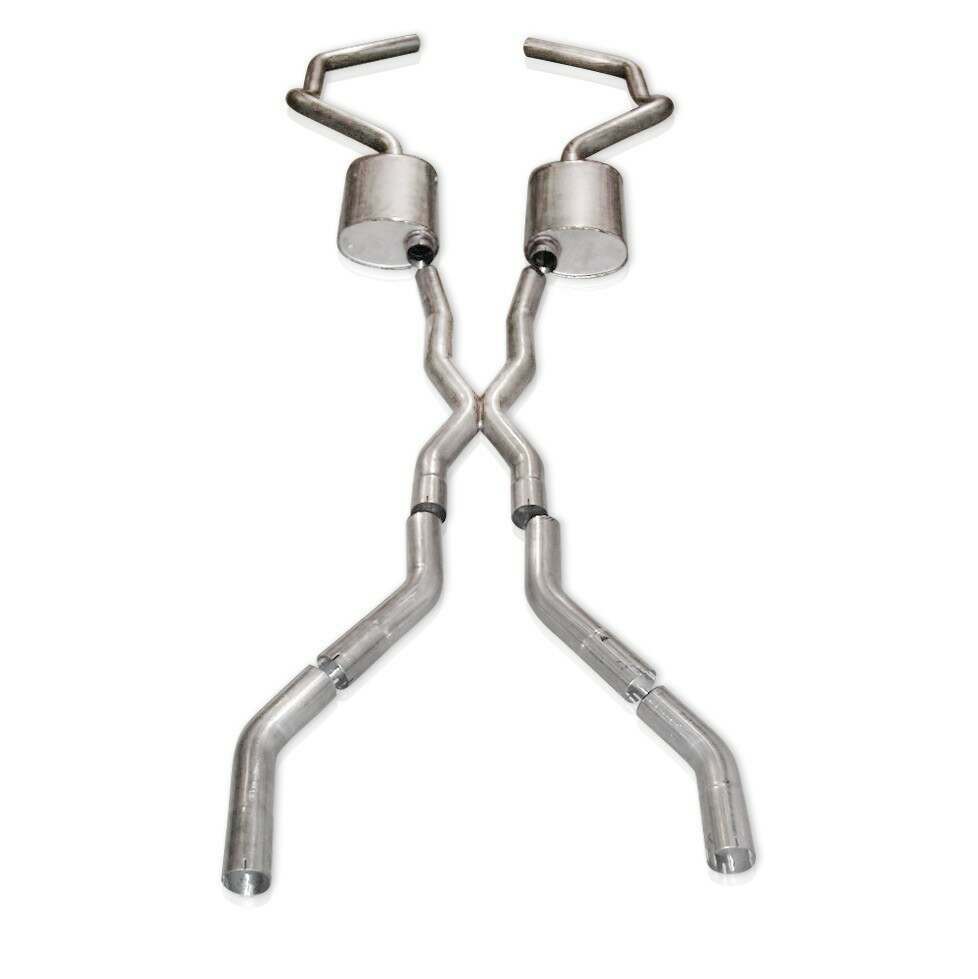Stainless Works Catback Dual Turbo Chambered Mufflers Performance Connect (1967-1969 Camaro) - CA676925CS