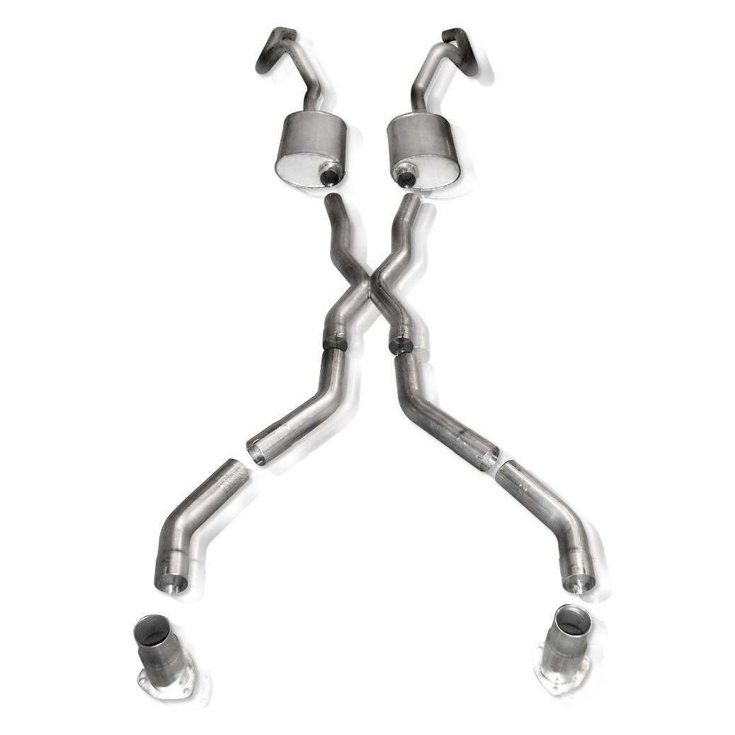 Stainless Works Catback Turbo Chambered Mufflers W/Air Ride Performance Connect (1967-1969 Camaro) - CA676925CSAR