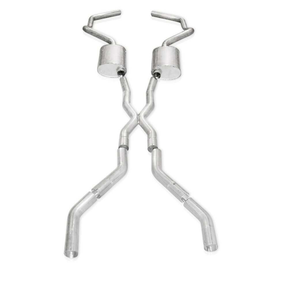 Stainless Works 3" Catback Dual Turbo Chambered Mufflers Performance Connect (1967-1969 Camaro) - CA67693CS