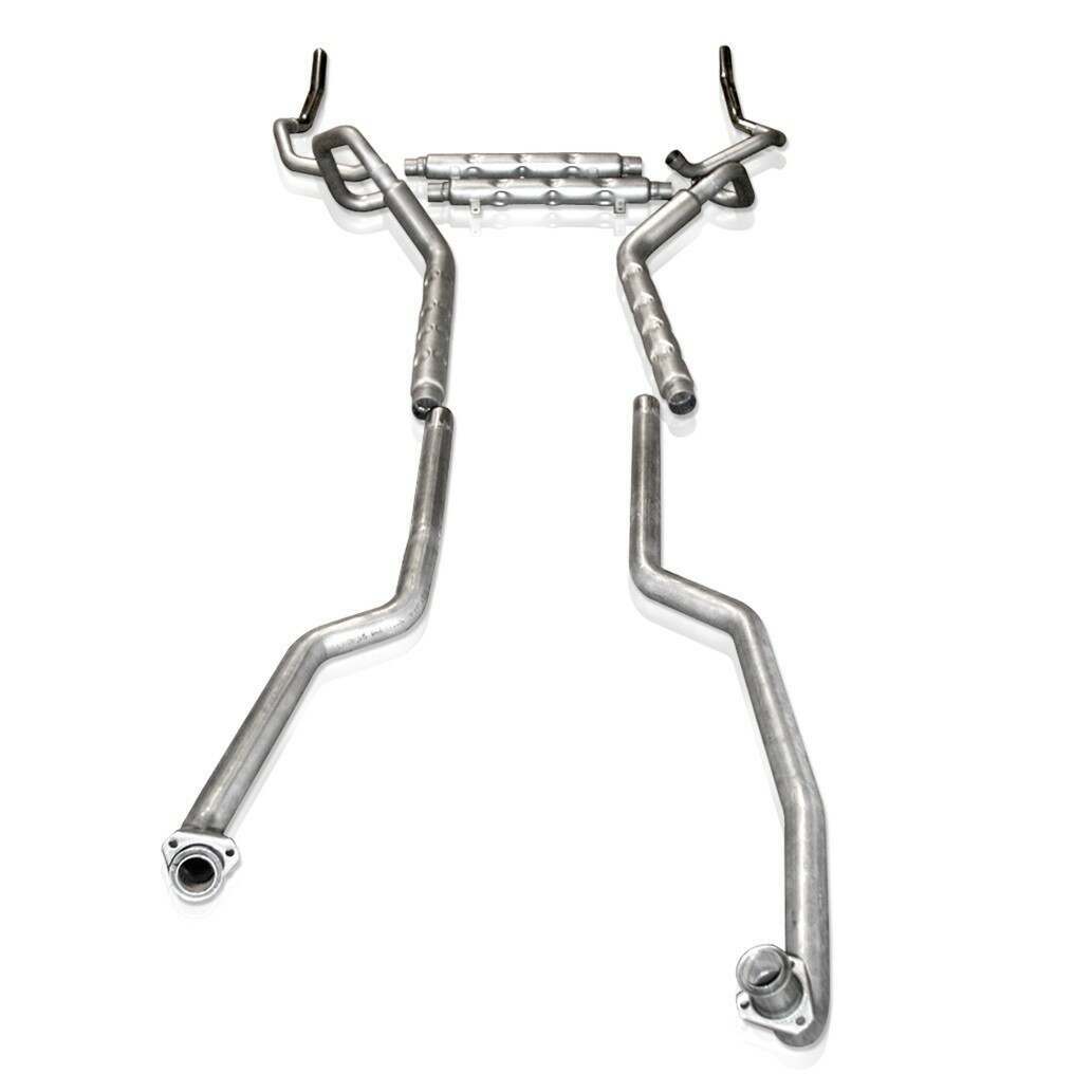 Stainless Works SBC Catback Chambered Rounds Fits Factory Manifolds (1969-1969 Camaro) - CA6915CC