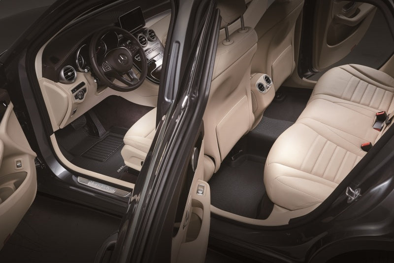 3D MAXpider 19-23 BMW X5 (G05)  7-Passenger Kagu Floormat Complete Set - Black
