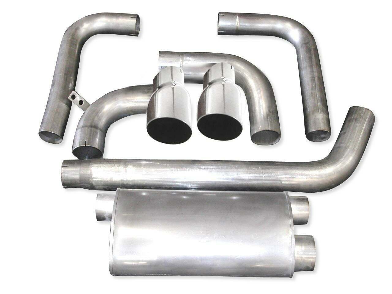 Stainless Works 3-1/2" Catback Dual Outlet Turbo Muffler Factory Connect (1993-2002 Camaro,1993-2002 Firebird) - CA93023.5