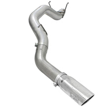 AFE Large Bore-HD 5 IN 409 Stainless Steel DPF-Back Exhaust System w/Polished Tip (2013-2018 2500, 2500, 3500, 3500) - 49-42039-P