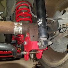 BMR CAB740R 1979-2004 Mustang Lower Bolt-In Lower Control Arm Relocation Brackets (Red)