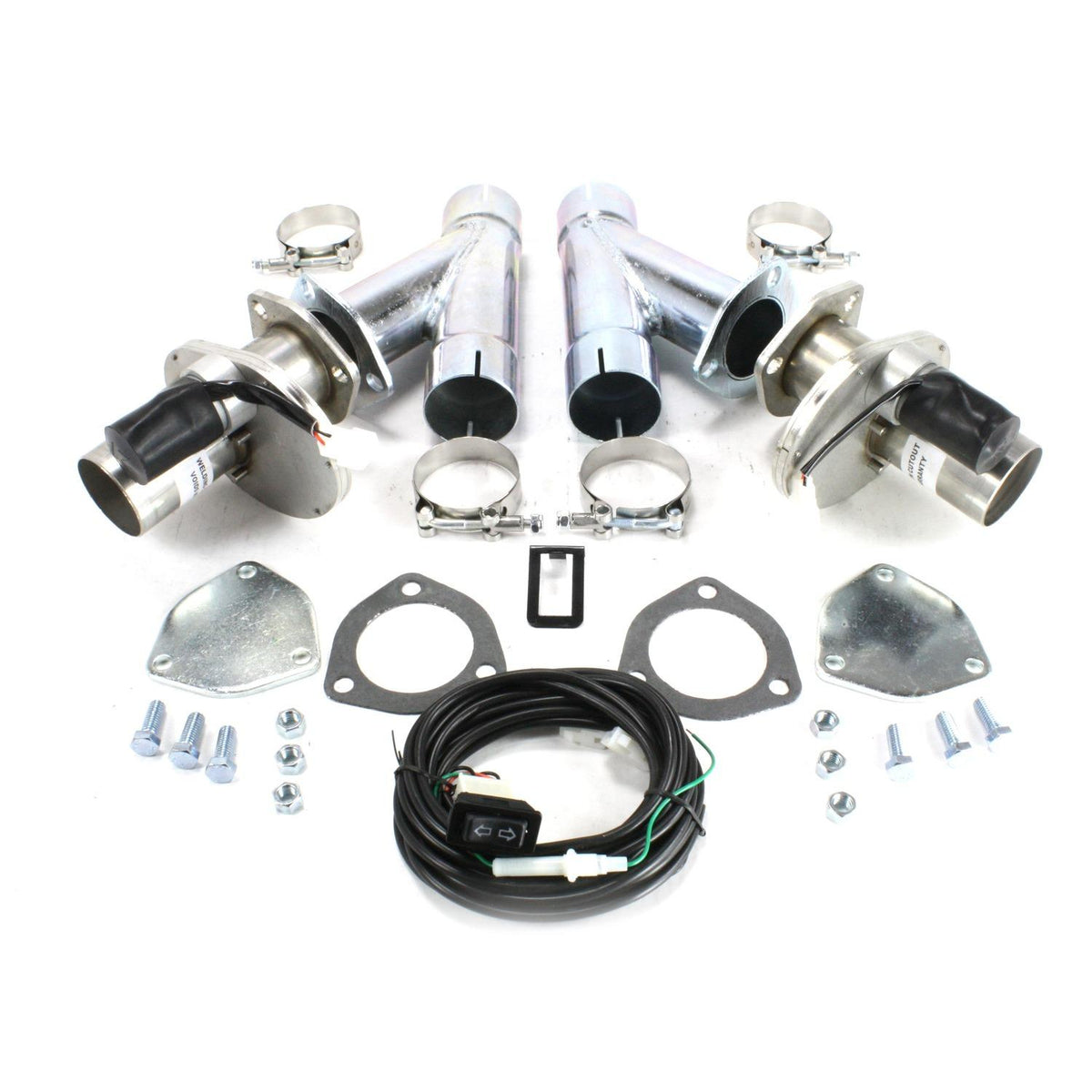 Doug's Headers DEC225AK Electric Cut-Out 2 1/4" Pair with Hook-Up Kit - DEC225AK