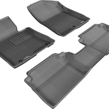 3D MAXpider 2013-2017 Hyundai Elantra GT Kagu 1st & 2nd Row Floormats - Black