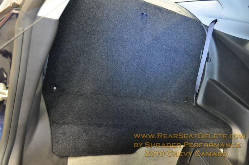 Shrader Performance Rear Seat Delete (2010-2015 Gen 5 Camaro) - RSDCAM5