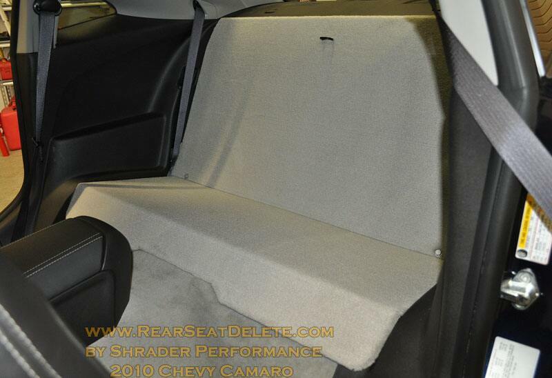 Shrader Performance Rear Seat Delete (2010-2015 Gen 5 Camaro) - RSDCAM5