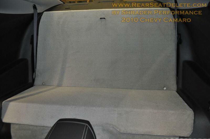 Shrader Performance Rear Seat Delete (2010-2015 Gen 5 Camaro) - RSDCAM5