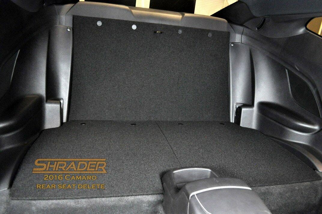 Shrader Performance Rear Seat Delete (2016-2023 Gen 6 Camaro) - RSDCAM6
