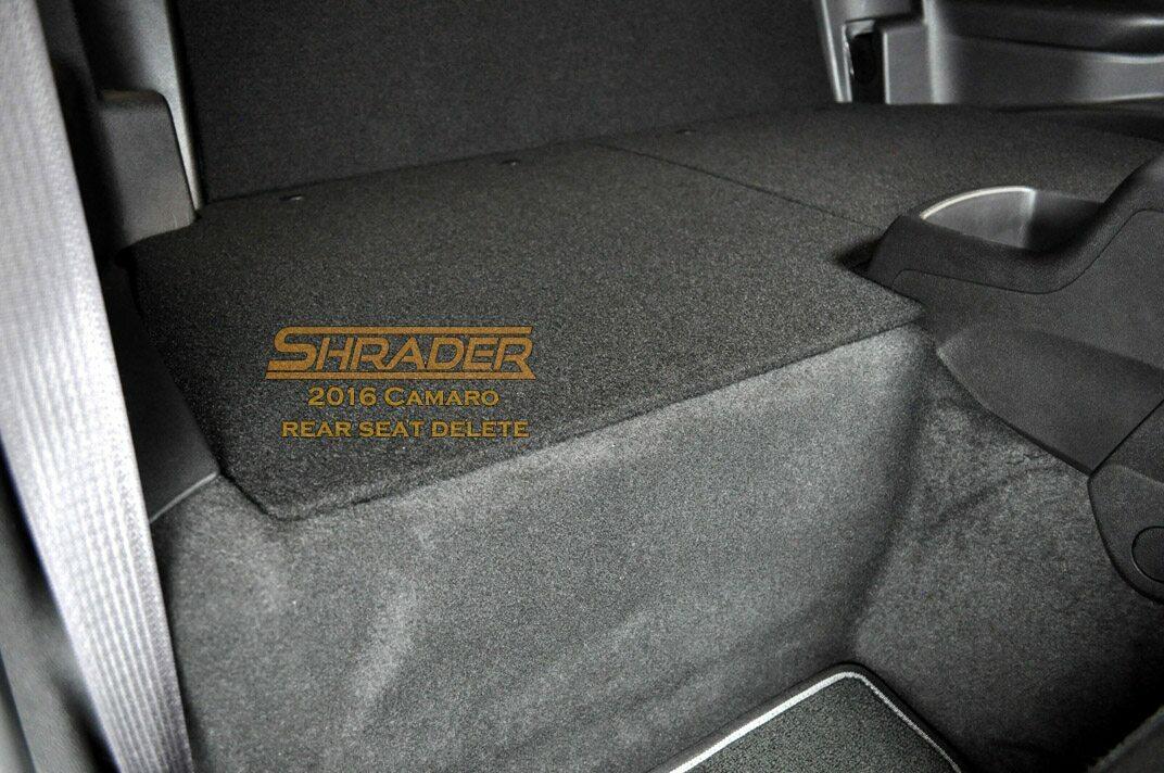 Shrader Performance Rear Seat Delete (2016-2023 Gen 6 Camaro) - RSDCAM6