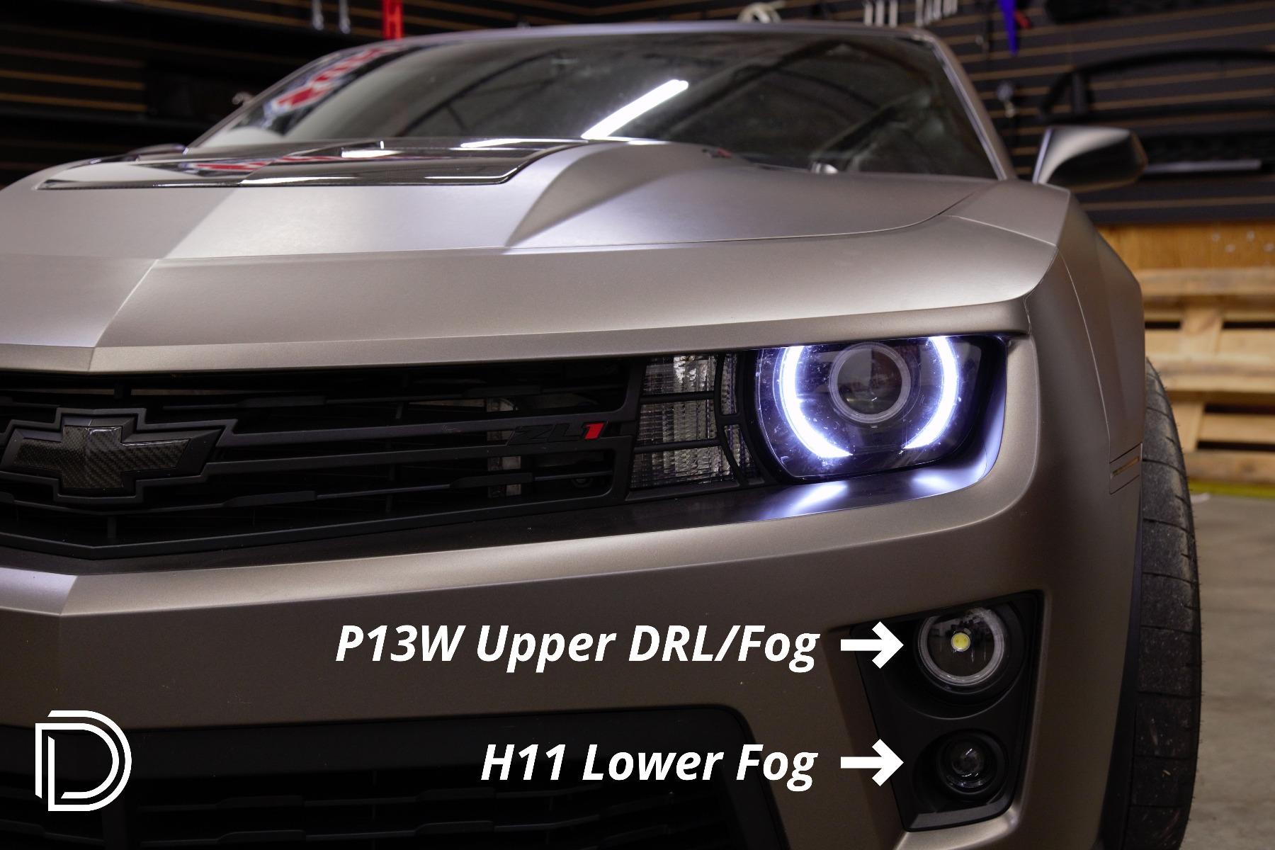 Diode Dynamics - DD0423 - Camaro DRL Fog Kit Stage 1 (P13W HP48/H11 HP48) (2012-2015 Camaro) - DD0423