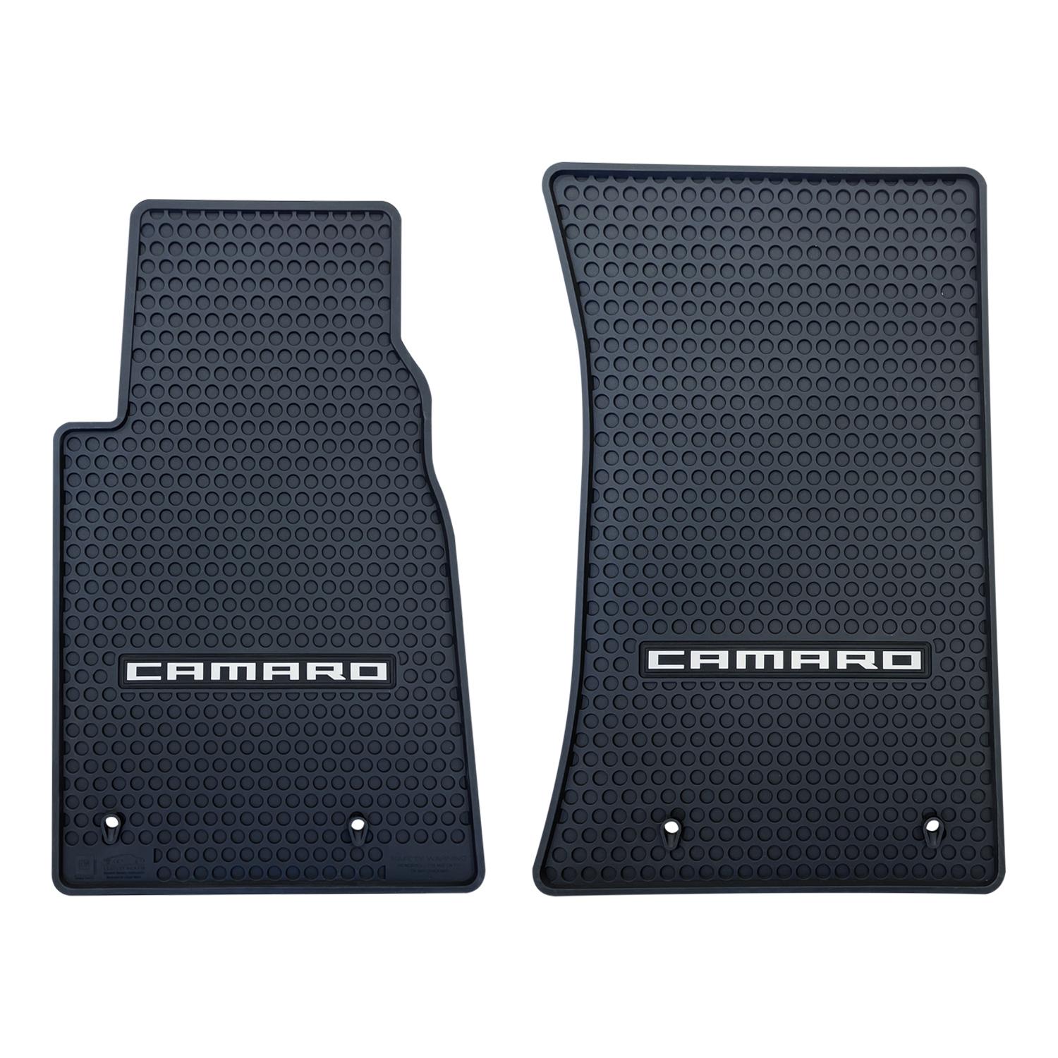 Lloyd Mats All-Season Rubber Mats with Logo - 2pc Front (2016-2024 Camaro LS, Camaro LT, Camaro LT1, Camaro SS, Camaro ZL1) - 595102-1