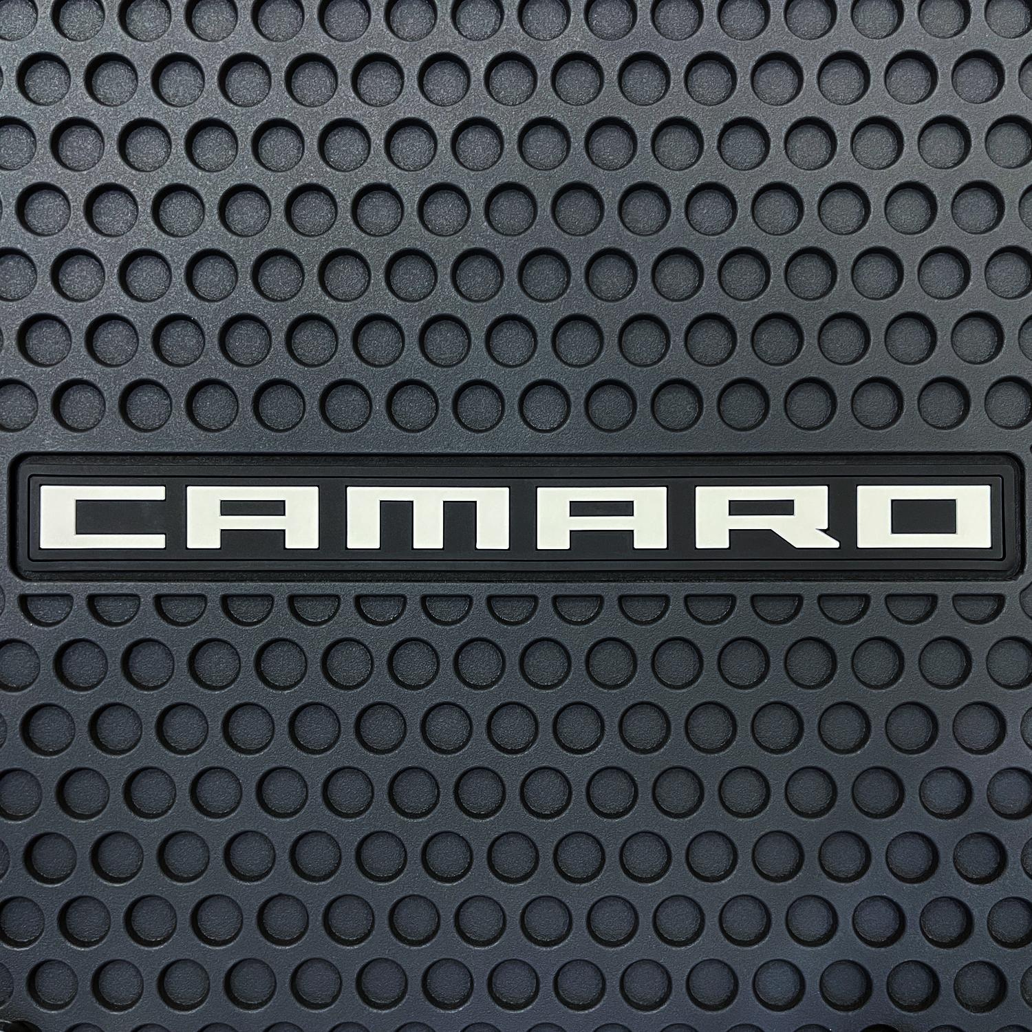 Lloyd Mats All-Season Rubber Mats with Logo - 2pc Front (2016-2024 Camaro LS, Camaro LT, Camaro LT1, Camaro SS, Camaro ZL1) - 595102-1